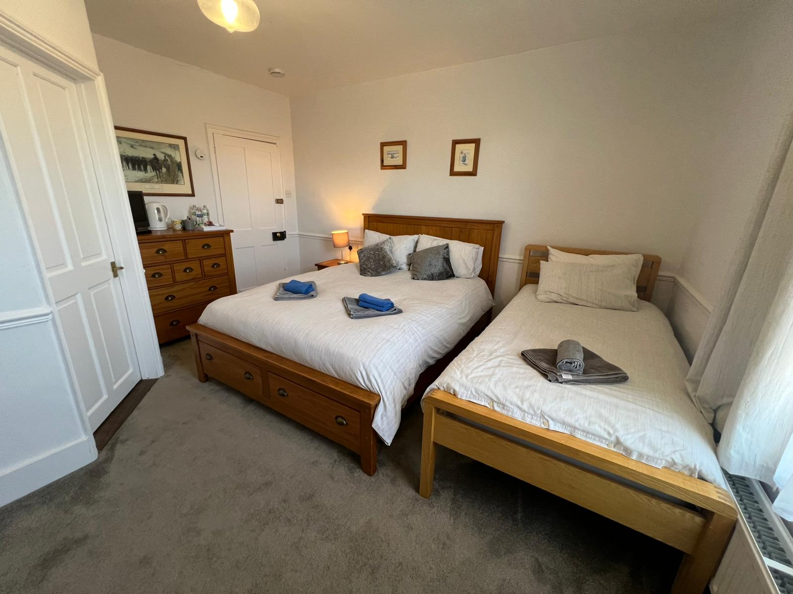 Family Room — double and single beds